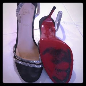 Louboutin sparkle heels